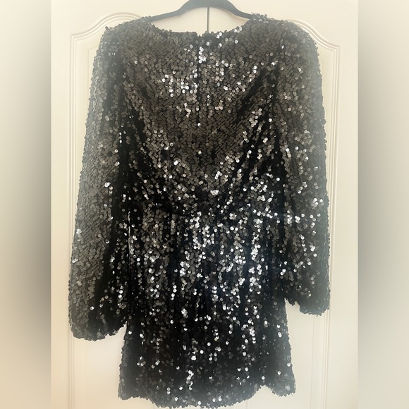 WAYF × Emma Rose Carrie Sequin Long Sleeve Minidress, Small - Picture 5 of 7